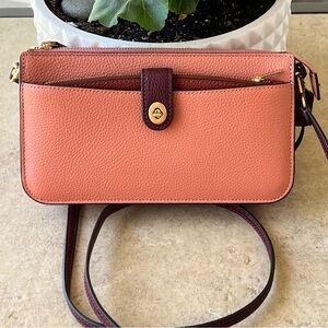 Coach C5368 Noa Pop Up Messenger In Brass/Light Coral Multi. Price firm.